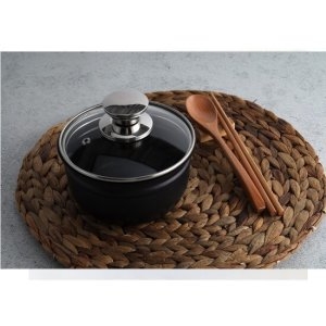 퀸센스 더리치 블랙 세라믹 스텐 IH 뚝배기 (14cm)_이미지