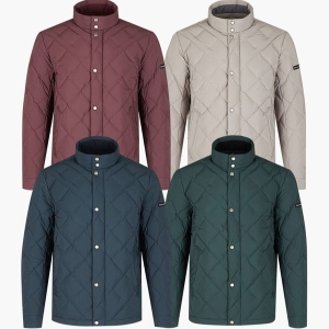 크로커다일 남성초겨울 아가일 무봉제 구스 점퍼 A9MJ9822_이미지