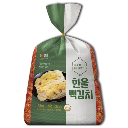 한울  백김치 5kg 국산 포장 김치