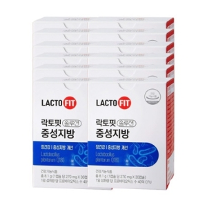 종근당건강 락토핏 솔루션 중성지방 270mg 30캡슐 (12개)_이미지