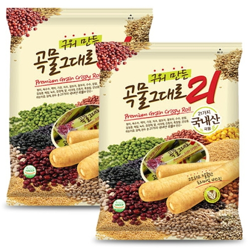 구워만든 곡물그대로21 크리스피롤 500g