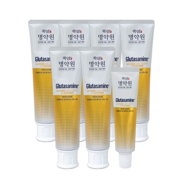 LG생활건강 죽염 명약원 글루타사민 치약 120g x 6개 + 40g x 1개