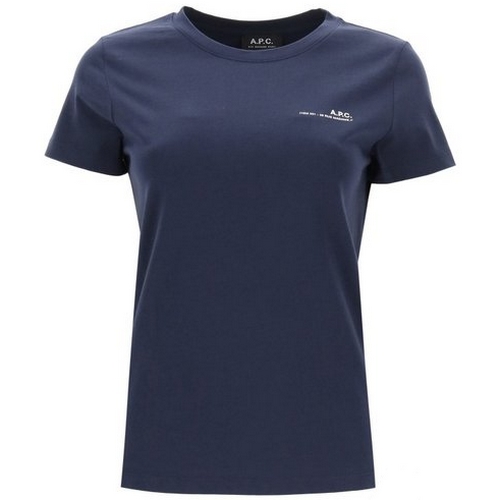 아페쎄 로고 반팔 티셔츠 COFBT F26012 (IAK, 다크 네이비)_이미지