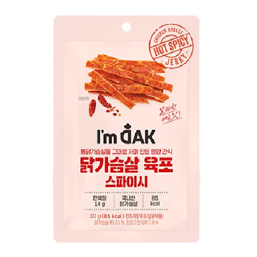와이즈유엑스글로벌 아임닭 아임닭 닭가슴살 육포 스파이시 30g (50개)_이미지