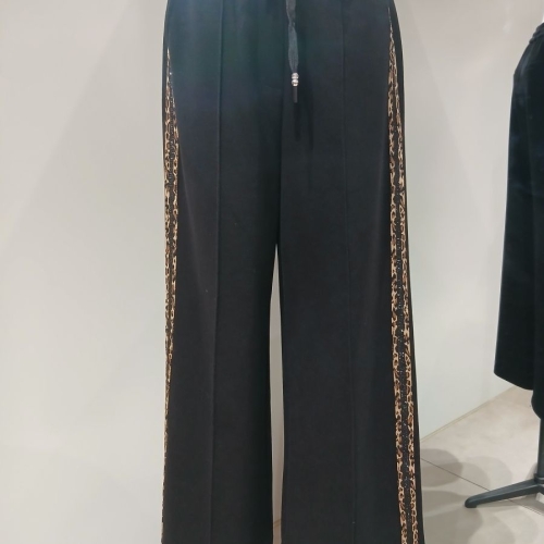 MN02SL001HJY 비쥬 포인트 레오파드 옆선 바지