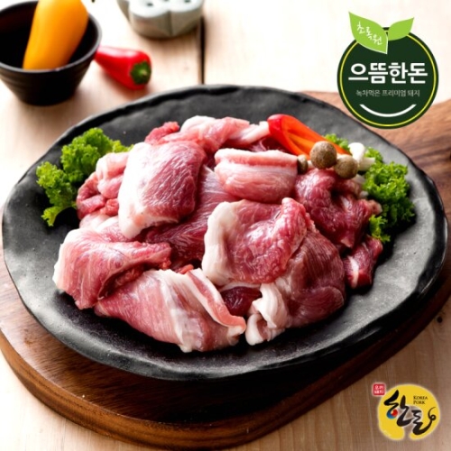 초록원 으뜸한돈 한돈 냉동 앞다리살 제육볶음용 300g (1개)_이미지