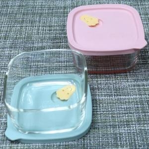 밀폐용기 반찬통 유리 용기 냉동밥 2단 410ml