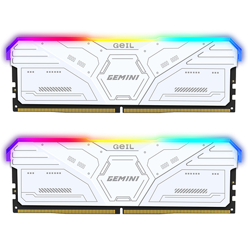 GeIL DDR5-6000 CL30 GEMINI RGB White ��Ű��(32GB(16Gx2))