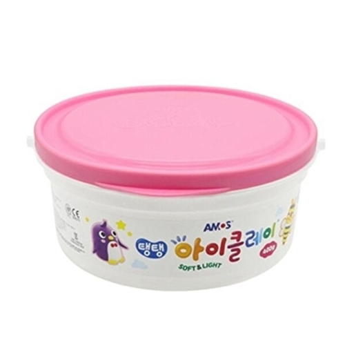 생활리빙 아모스 탱탱 아이클레이 대용량 버킷 400g 분홍 47332707