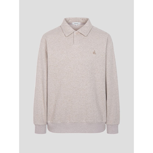 삼성물산 빈폴 캐시미어혼방 버튼 칼라넥 스웨트 셔츠 BC4X41C31A