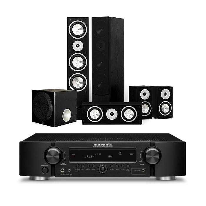 퓨어어쿠스틱스 AV799 5.1채널 + 마란츠 AV리시버 (NR1402, YST-SW012)