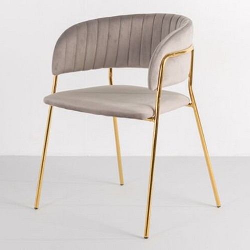 가구느낌 골드벨벳 퀼팅 인테리어 의자 (1개)