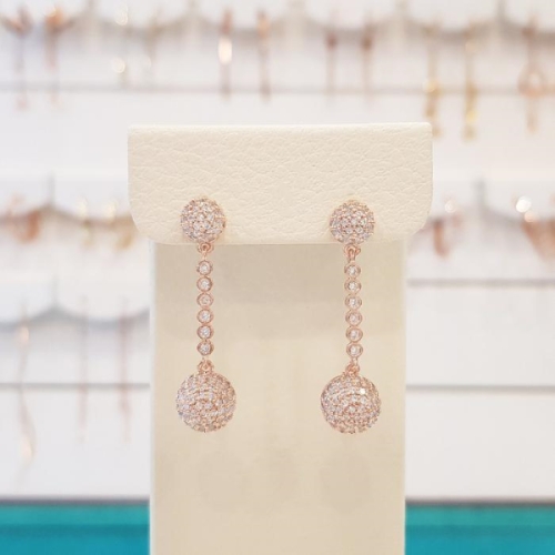 세이브존01 할머니생신선물 파베 큐빅 롱귀걸이 spe520 15923134