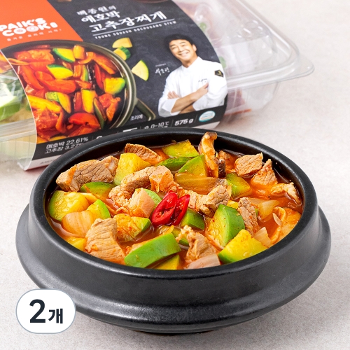 더본코리아 백쿡 백종원의 애호박고추장찌개 575g (2개)_이미지