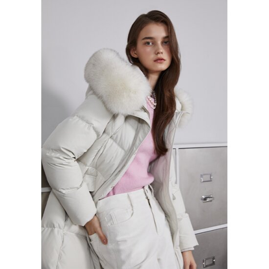 에고이스트 시그니처 페미닌 롱 다운점퍼 EQ4TD007