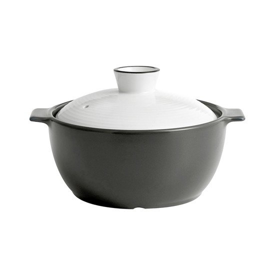 한국도자기 리한 아름팟 무균열 뚝배기 그레이 (18cm)_이미지