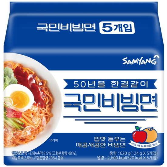 삼양식품 국민 비빔면 124g [5개]