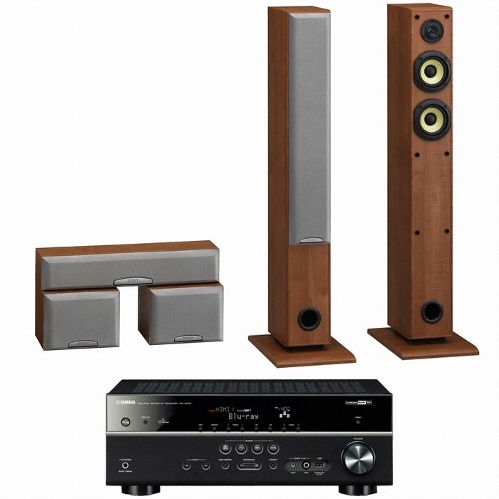 SONY SS-SFCR505H 5.0채널 + 야마하 AV리시버 (RX-V473)_이미지