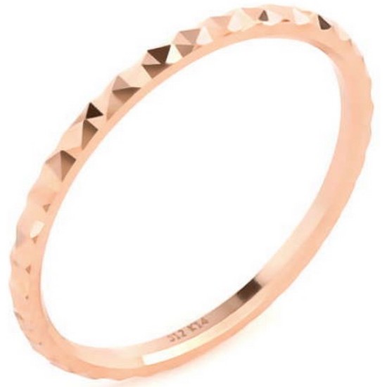 비앤비골드 14K 볼륨 삼각컷팅 할로우링 반지 NPR24436