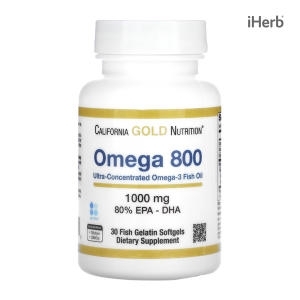 캘리포니아골드뉴트리션 오메가 800 1000mg 90캡슐 (1개)_이미지