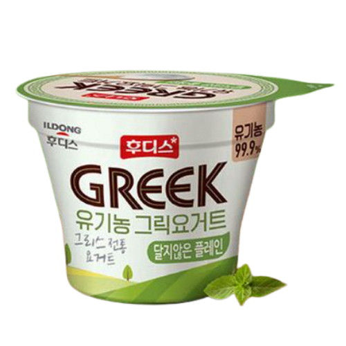 유기농 그릭요거트 달지않은 플레인 80g