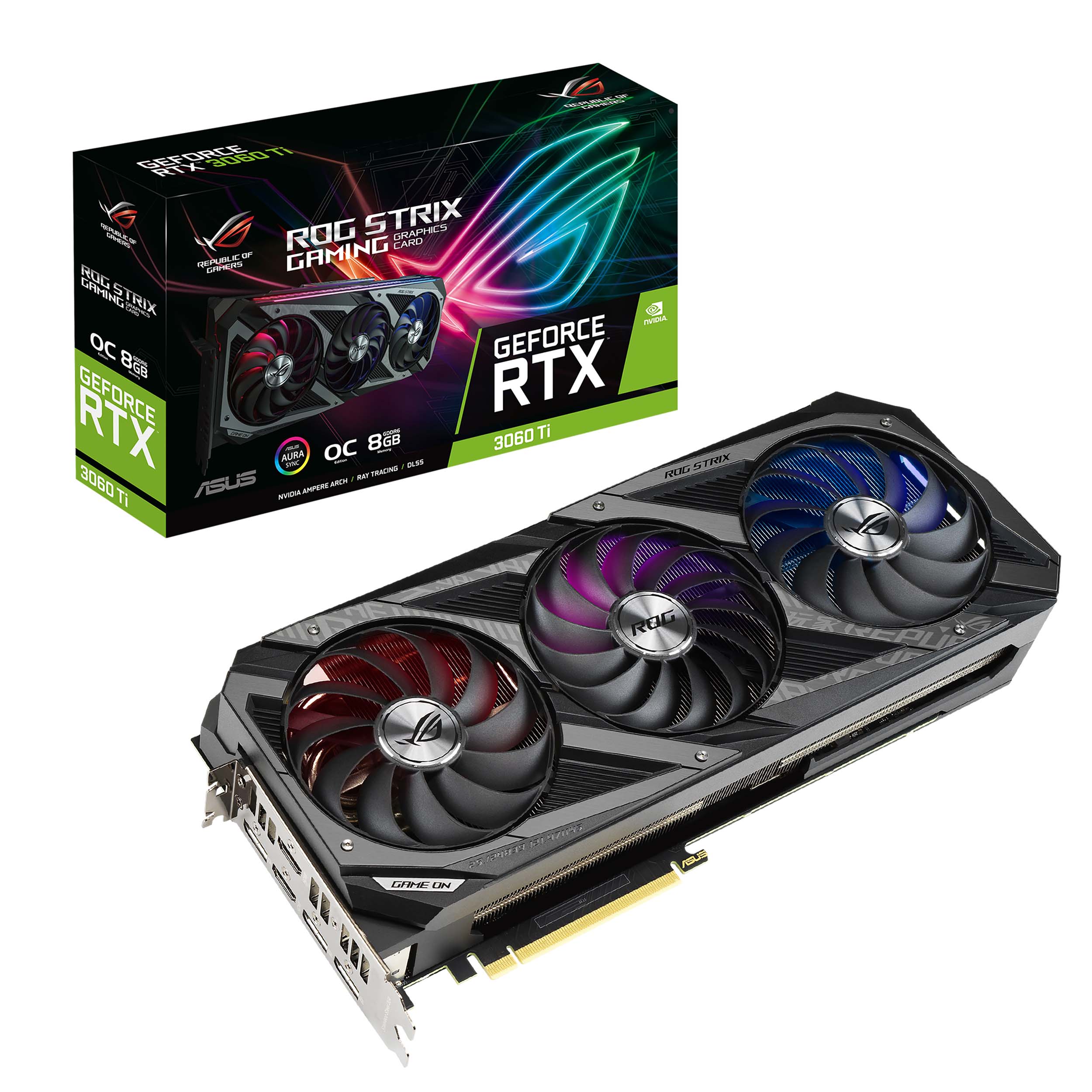 ASUS ROG STRIX 지포스 RTX 3060 Ti O8G GAMING OC D6 8GB