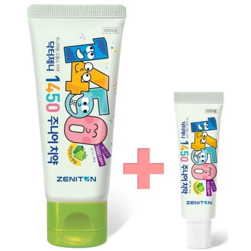 제니튼 닥터제니 1450 고불소 주니어 치약 60g + 15g (4세트)_이미지