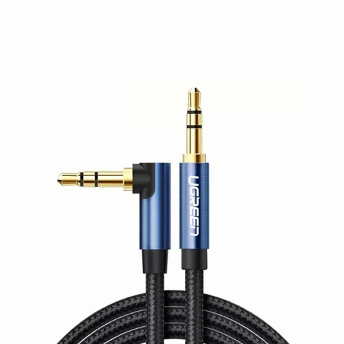 UGREEN 3극 3.5mm 꺾임형 AUX 스테레오 케이블 (0.5m)_이미지