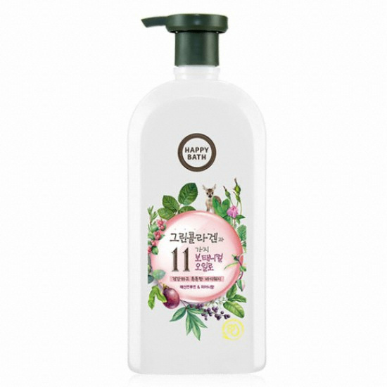 해피바스 패션프루트 앤 피어니향 그린콜라겐 바디워시 750g (1개)_이미지