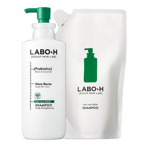 아모레퍼시픽 라보에이치 두피강화 샴푸 400ml+리필 400ml (1개)