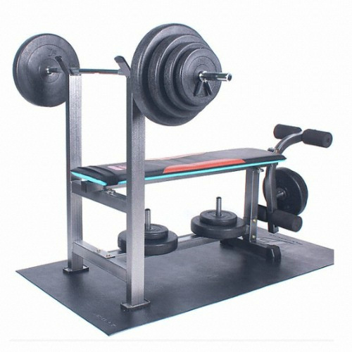 포스스포츠 레그벤치프레스 블랙원판 세트