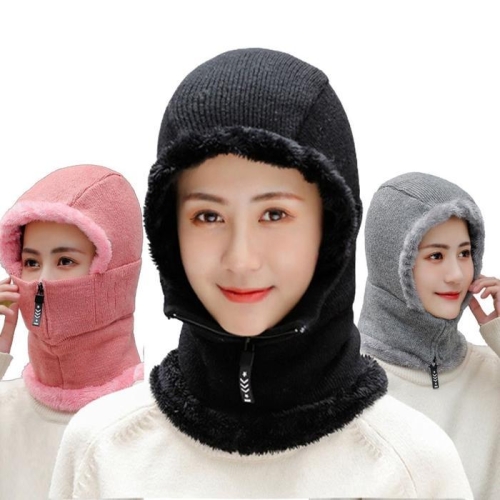 셀러허브 플레이스31 여성용 전체 안감퍼 핫 지퍼 방한 모자 ST-4903