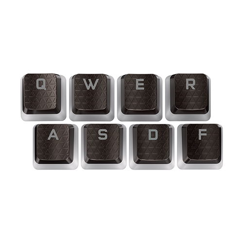 CORSAIR FPS/MOBA Pudding Keycap Mod Kit Gunmetal Gray_이미지