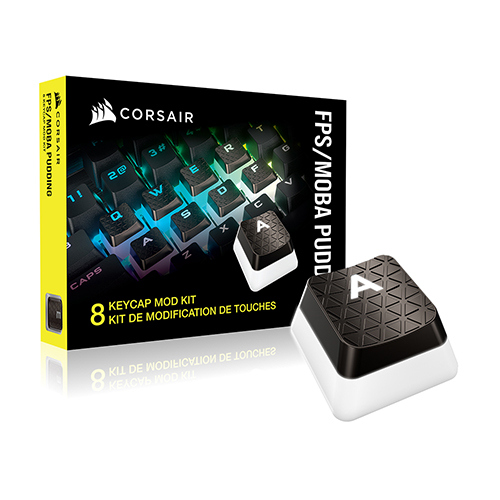 CORSAIR FPS/MOBA Pudding Keycap Mod Kit Gunmetal Gray_이미지