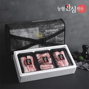 하늘미소축산 농협안심한돈 명품 한돈 돼지고기 선물세트 1호 1.5kg [1개]
