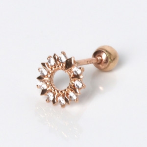 오로프 14K 18K 금 샛별 피어싱 ES3555_이미지