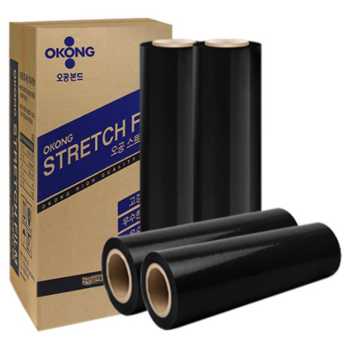 오공  스트레치 필름 흑색 20mic 500mm x 400m (4롤)