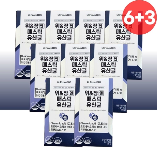 프롬바이오 위장엔 매스틱 유산균 15포 (9개)