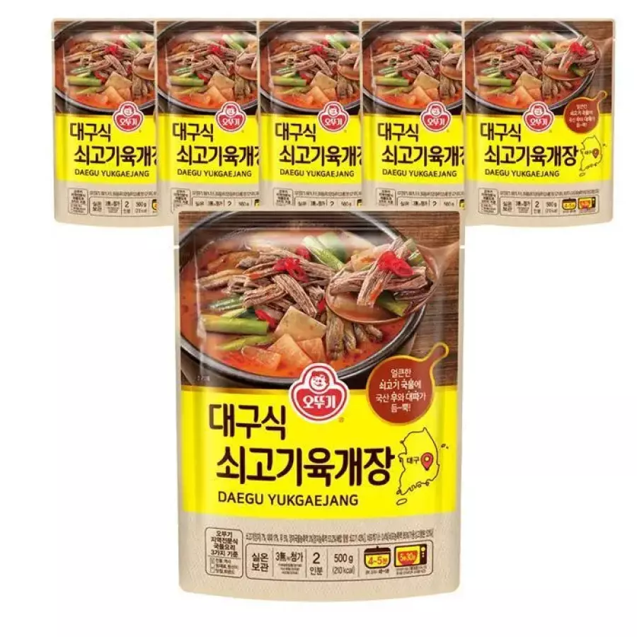 오뚜기 대구식 쇠고기 육개장 500g (6개)_이미지