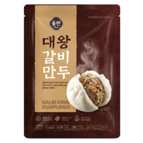 신세계푸드 올반 대왕 갈비만두 1.08kg (3개)