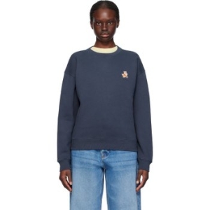 메종키츠네 네이비 스피디 폭스 스웨트셔츠 MW00309KM0307 P476 Ink Blue