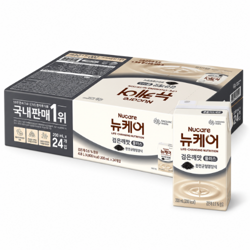 대상웰라이프 뉴케어 검은깨 맛 플러스 200ml (10개)_이미지