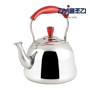 레드핸들 휘슬 주전자 2L / 물 끓이는 스텐 차 티포트