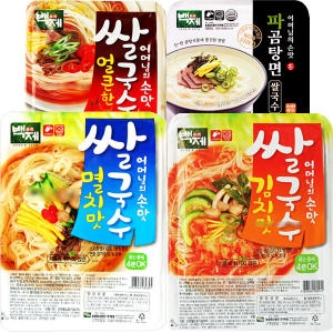 멸치맛쌀국수5개 + 얼큰한쌀국수5개 + 김치맛쌀국수5개 + 파곰탕5개