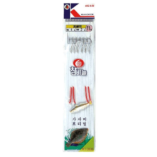 금호조침 KS-316 3단 가자미 보리멸 채비_이미지