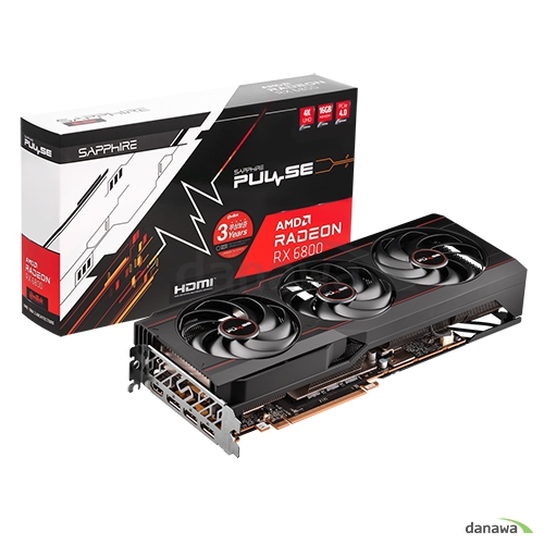 SAPPHIRE 라데온 RX 6800 PULSE OC D6 16GB Tri-X_이미지