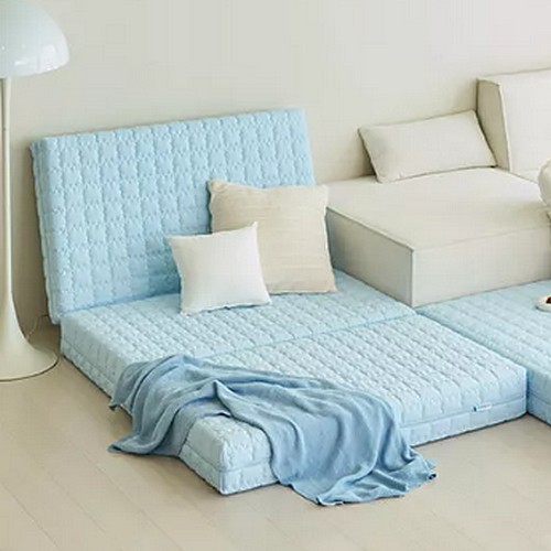 숙면연구소 바른잠 3단 접이식 바닥용 토퍼 매트리스 SS (15cm)_이미지