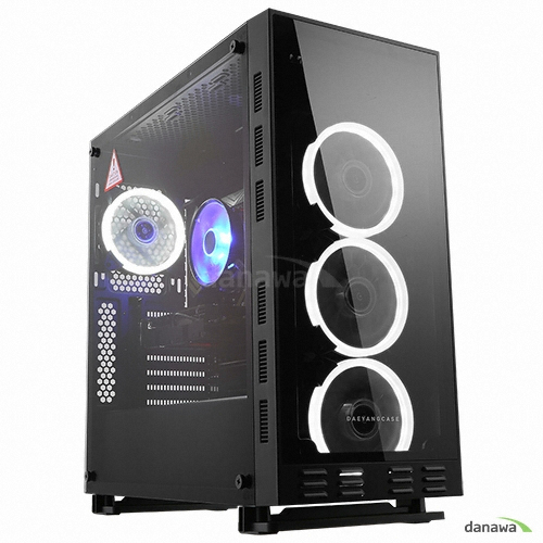 대양케이스 NEXT Rev.2 화이트 RING LED 강화유리_이미지