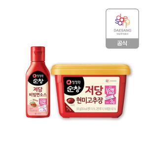 순창 저당 고추장 500g + 저당 비빔면소스 270g