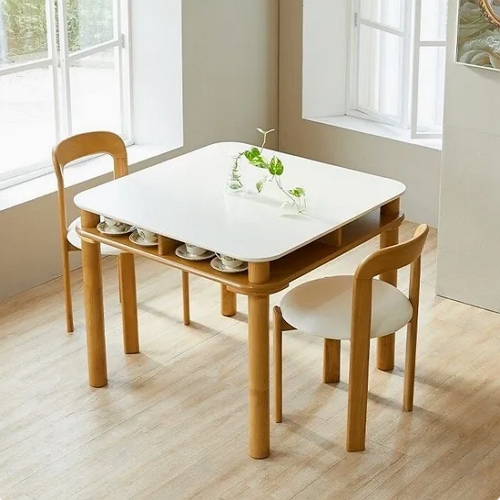 파라다이스빌라 네스토 사각 수납 식탁 900